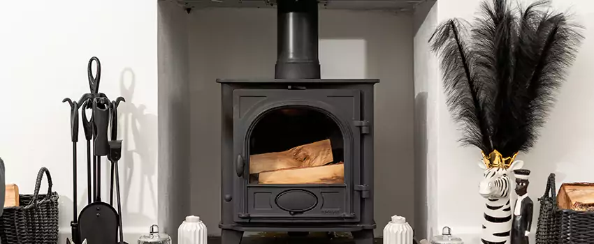 Thelin Hearth Products Providence Pellet Insert Fireplace Installation in Fort Saskatchewan, AB