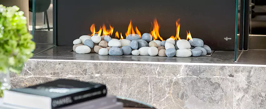 Double-Height Fireplace Design Refurbishment in Fort Saskatchewan, Alberta