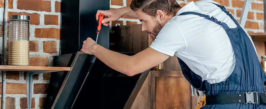 Old Rusted Metal Fireplace Repair And Replacement in Fort Saskatchewan, AB