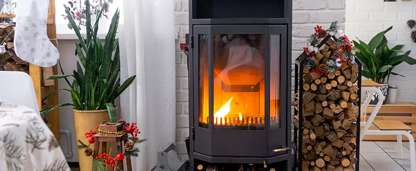 Thelin Hearth Products Direct Vent Gas Stove Fireplace Inspection in Fort Saskatchewan, AB